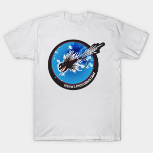 Psycho Nyph Fly Fishing Design T-Shirt